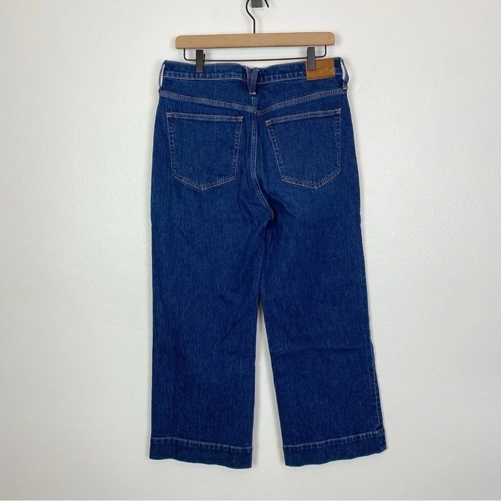 J. Crew Slim Wide Leg Jean in Brick Lane Wash BT758